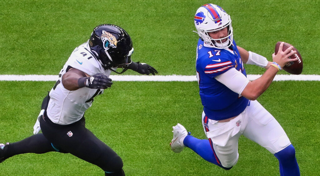 Josh Allen Chasing Josh Allen