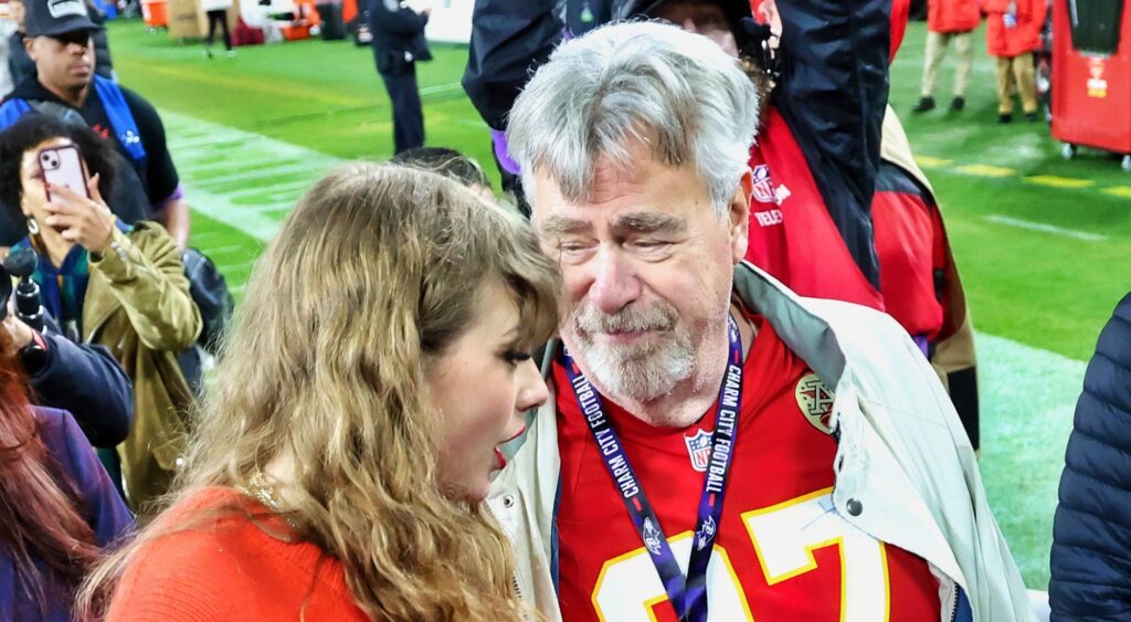 Taylor Swift and Travis Kelce's father, Ed.