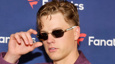 Joe Burrow wearing sunglasses