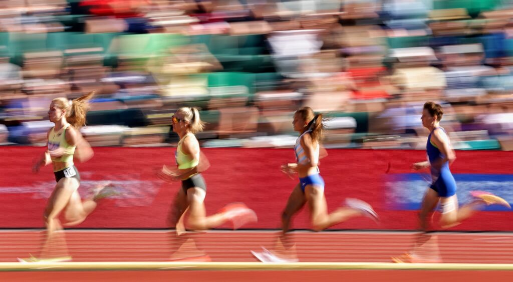 Nikki Hiltz and other track runners