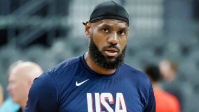 LeBron James in Team USA gear