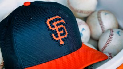 San Francisco Giants cap and baseballs