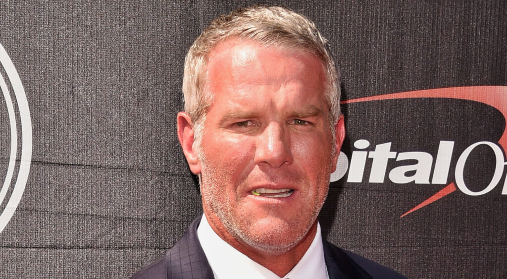 Brett Favre close-up