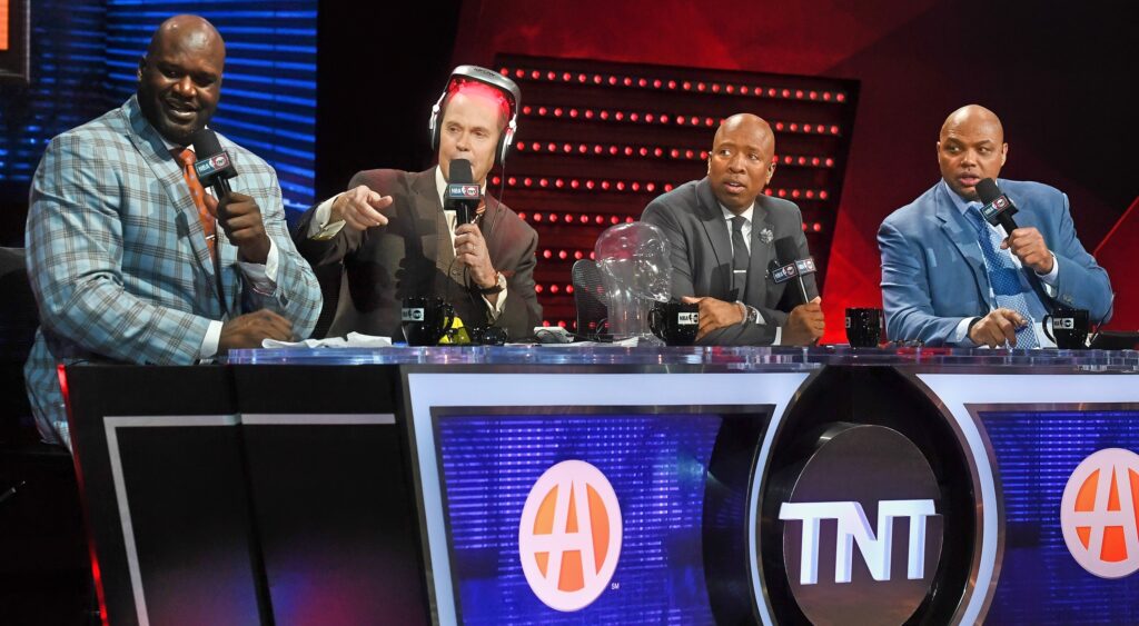 Inside The NBA cast on set