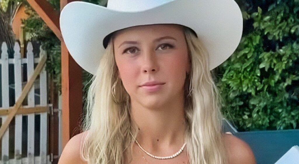 Haliey Welch in cowboy hat