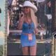 Haliey Welch on stage at country music festival