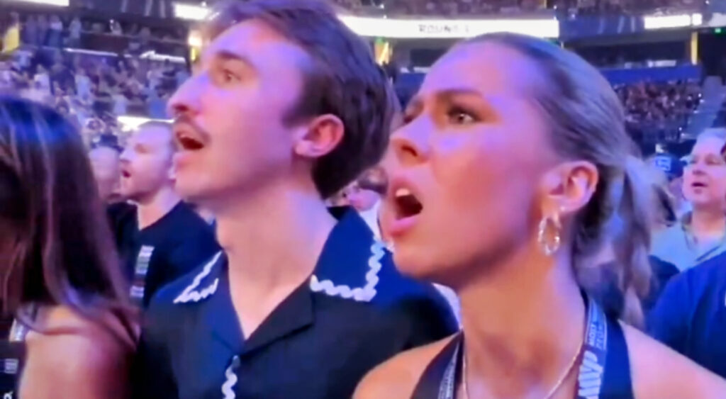 The "Hawk Tuah" Girl at Jake Paul fight