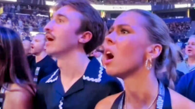 The "Hawk Tuah" Girl at Jake Paul fight