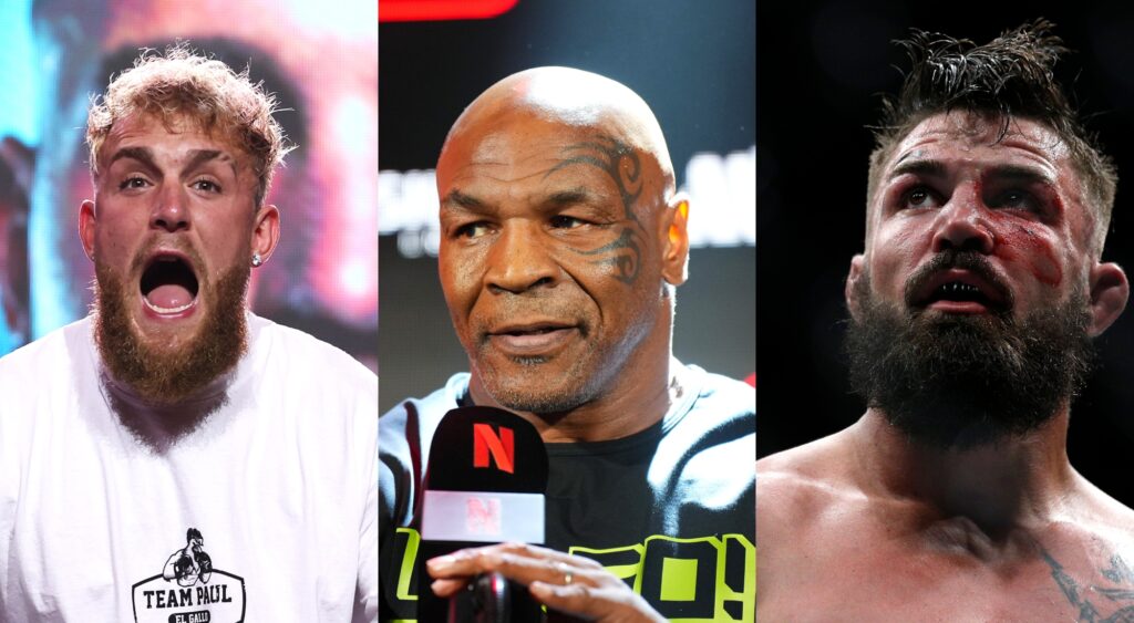 Jake Paul, Mike Tyson and Mike Perry