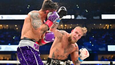 Jake Paul punches Mike Perry