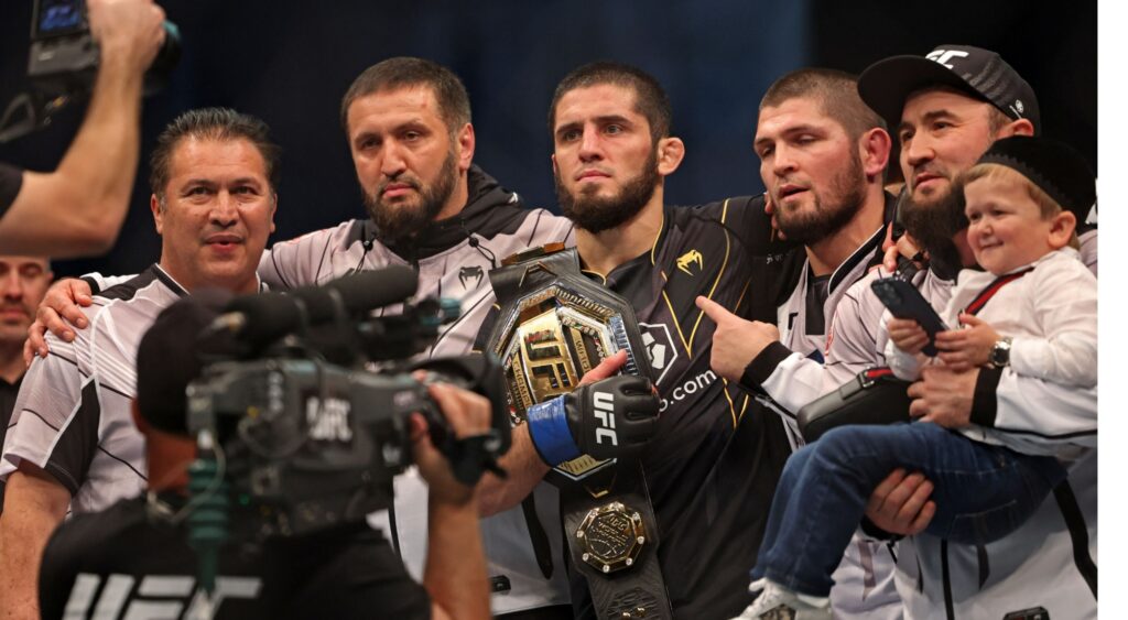 Coach Javier Mendez Honored With Gift by Abubakr Nurmagomedov