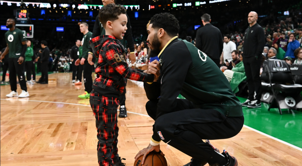 Jayson Tatum shares his son's NBA comparison 