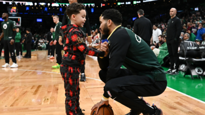 Jayson Tatum shares his son's NBA comparison