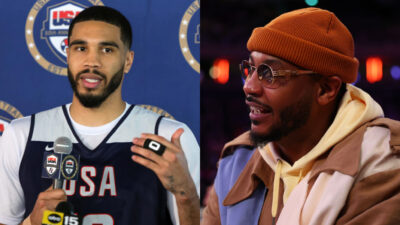 Jayson Tatum boldly claims he could defeat Carmelo Anthony