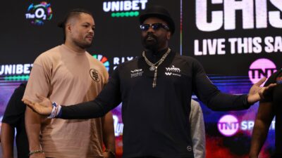 Joe Joyce and Derek Chisora face off in highly anticipated boxing clash