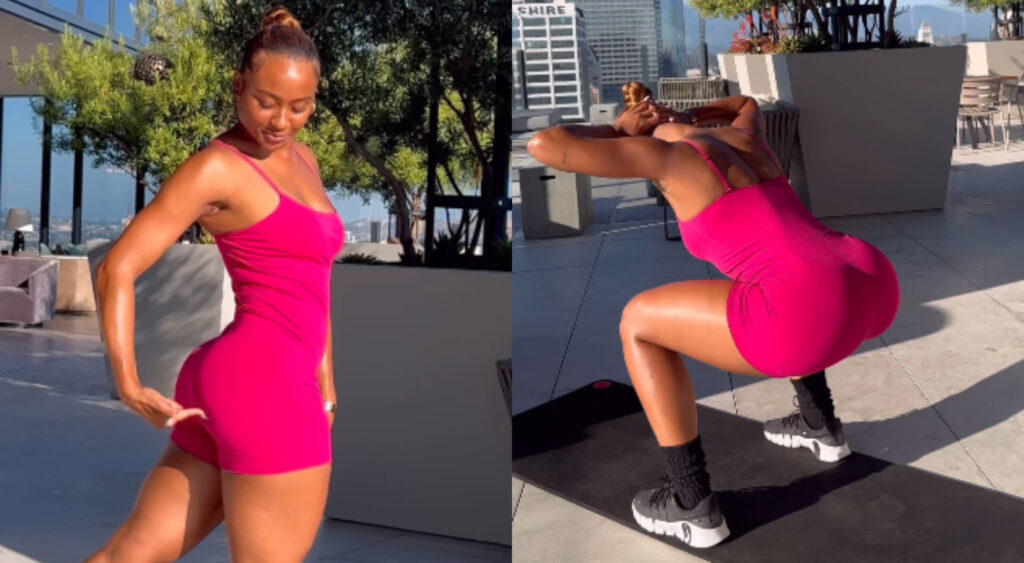 Photos of Kayla Nicole working out