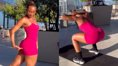 Photos of Kayla Nicole working out