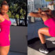 Photos of Kayla Nicole working out