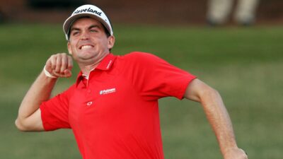 Keegan Bradley Celebrating