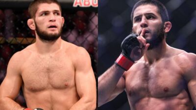 Khabib Nurmagomedov and Islam Makhachev