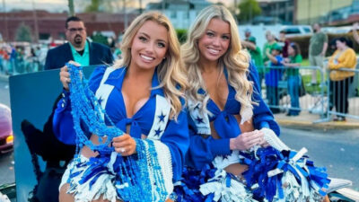 Kleine Powell and Dallas Cowboys cheerleading colleague