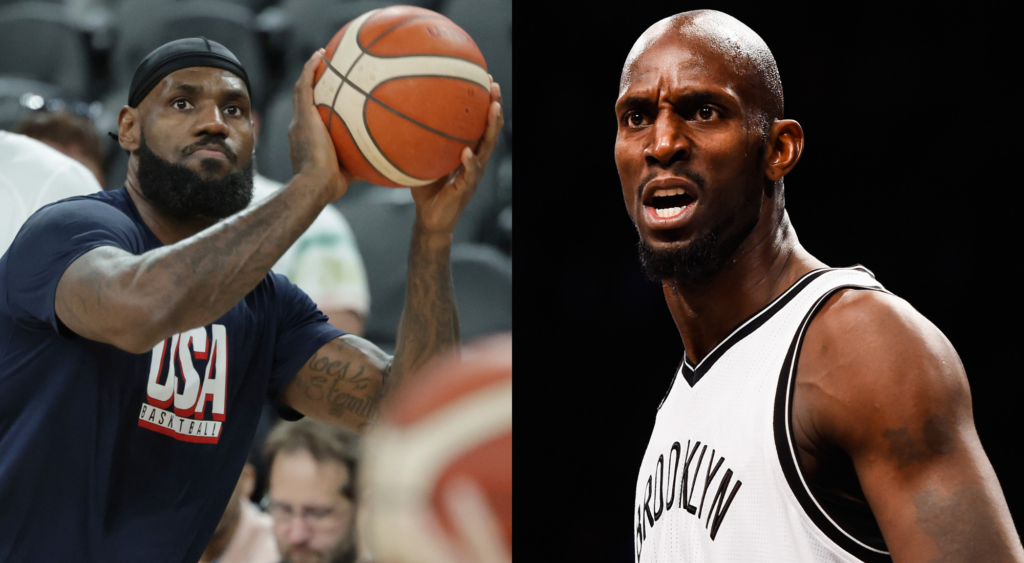 LeBron James and Kevin Garnett