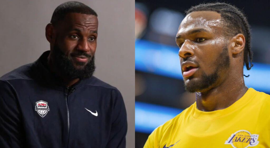 LeBron James opens up about his son Bronny James