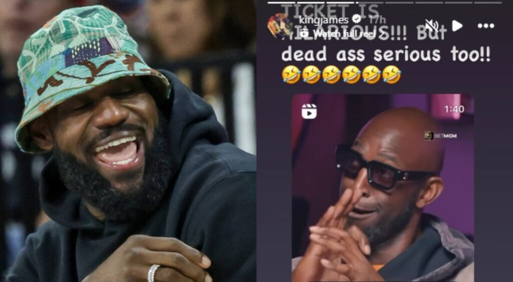 LeBron James shares Kevin Garnett's amusing post on IG 