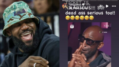 LeBron James shares Kevin Garnett's amusing post on IG