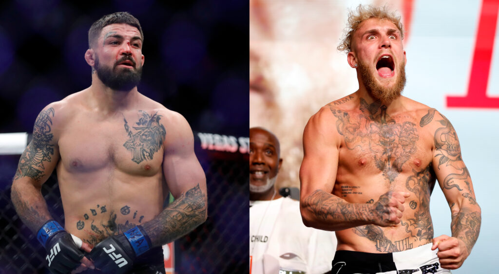 Mike Perry verbally clashes with Jake Paul