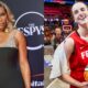 Serena Williams posing at ESPYs and Caitlin Clark on court