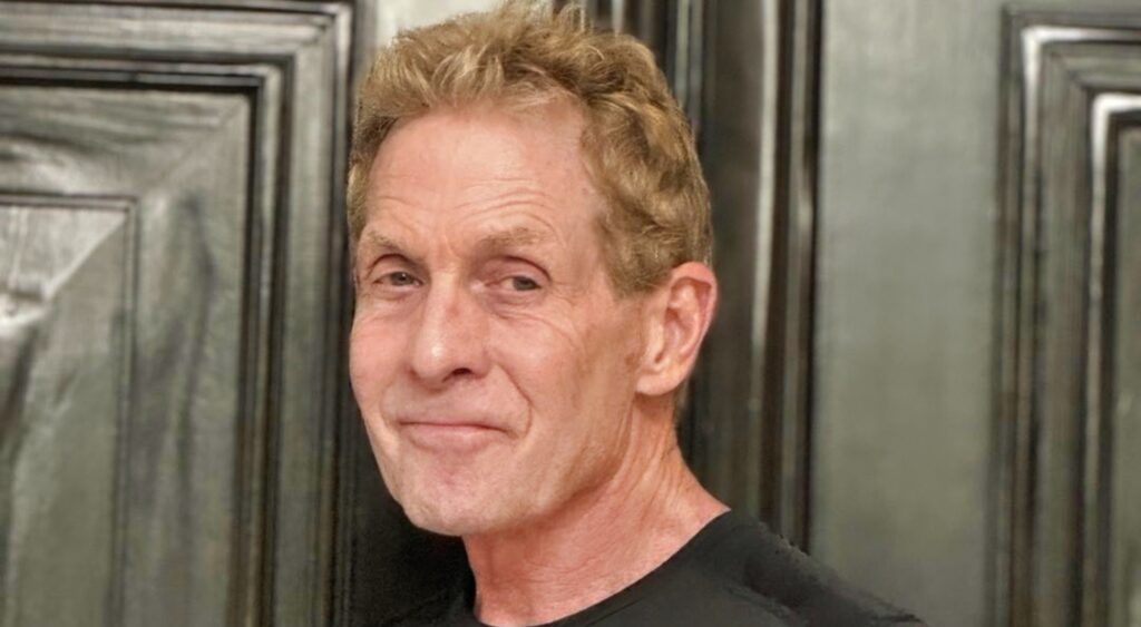 Skip Bayless posing