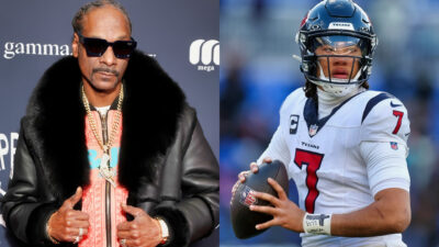 Photos of Snoop Dogg and CJ Stroud