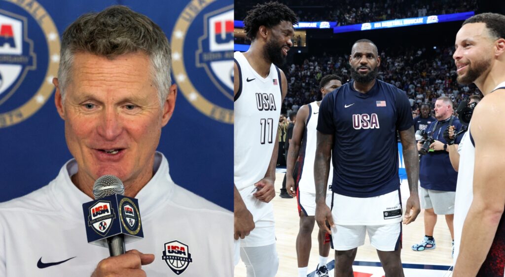 Steve Kerr Holds On to His Decision to Play Joel Embiid in the Big 3 Mix with LeBron James and Stephen Curry in Team USA’s Starting Lineup