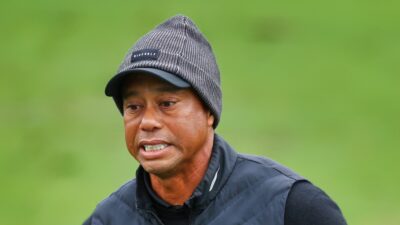 Tiger Woods fires at Colin Montgomerie