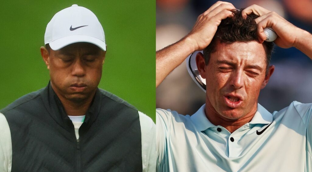 Tiger Woods and Rory McIlroy