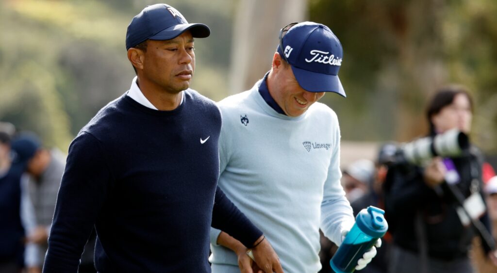 Tiger Woods and Justin Thomas