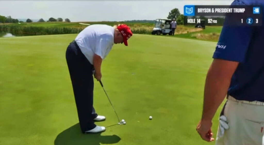 Donald Trump putting