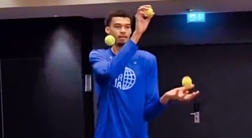 VIDEO: Victor Wembanyama's Insane 3-Ball Juggling Trick Leaves Social Media In Complete Awe