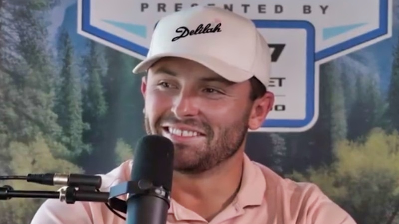 Baker Mayfield speaking on "Pardon My Take" podcast.