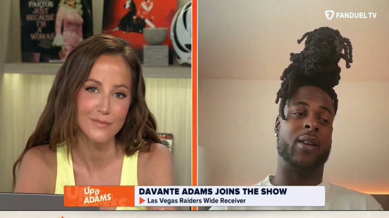 Kay Adams and Davante Adams speaking on "Up & Adams."