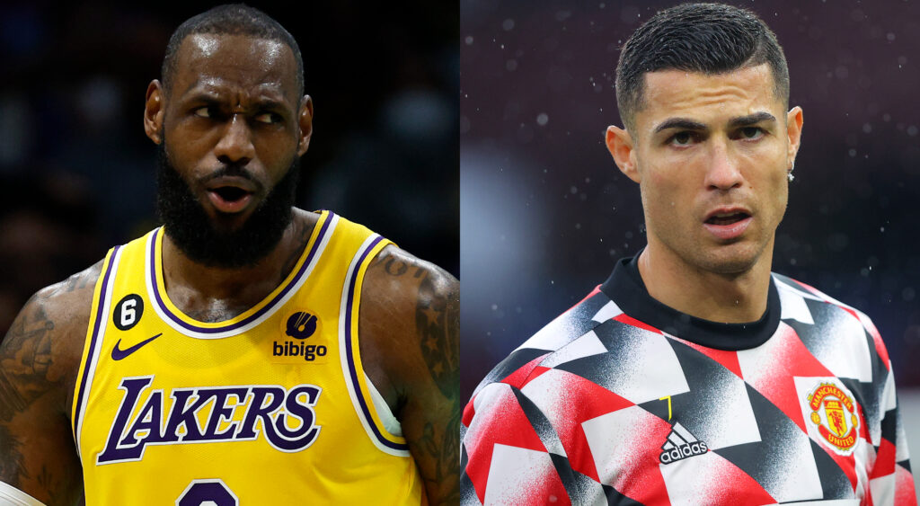 An online streamer surprisingly compared LeBron James to Cristiano Ronaldo