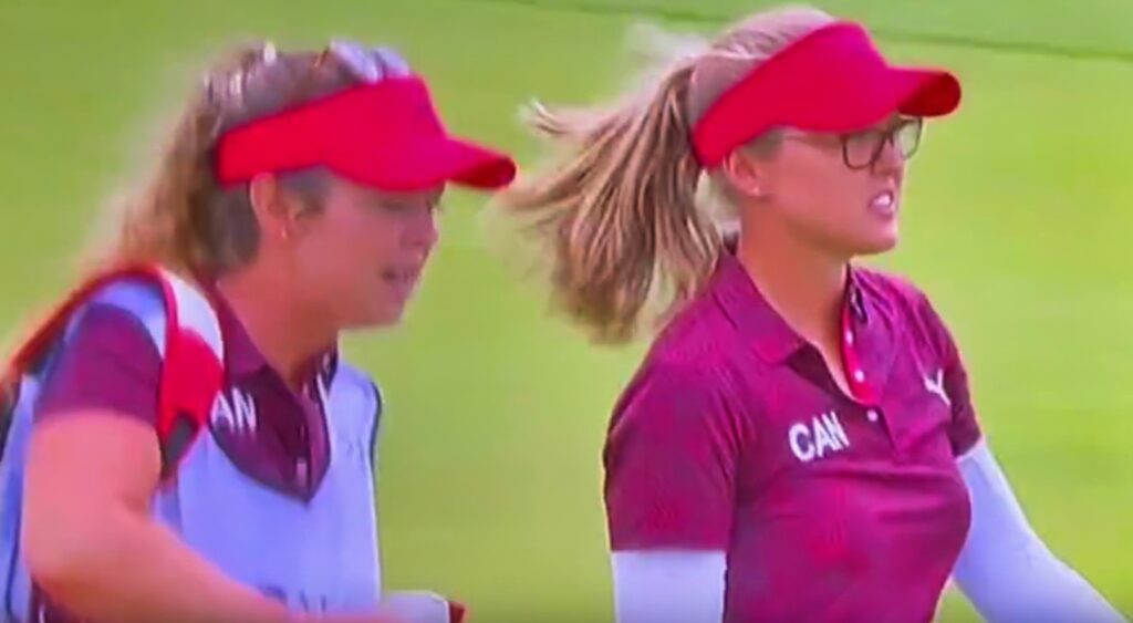 Brooke Henderson on golf course