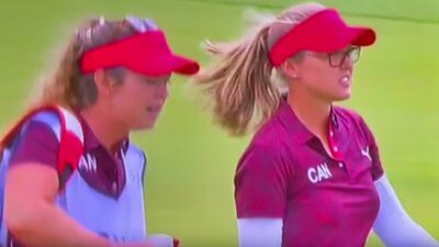 Brooke Henderson on golf course