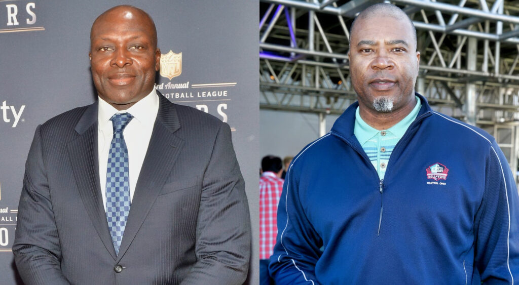 NFL Top Five Sack Leaders Bruce Smith [L] and Chris Doleman [R]