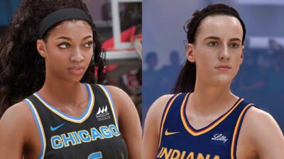 Caitlin Clark & Angel Reese in NBA2K25