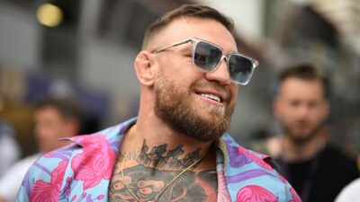 Conor McGregor promotes his products