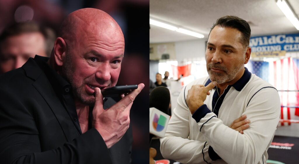 Oscar De La Hoya Mocks UFC head Dana White