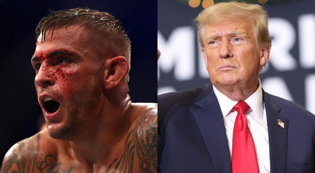 Donald Trump praises Dustin Poirier