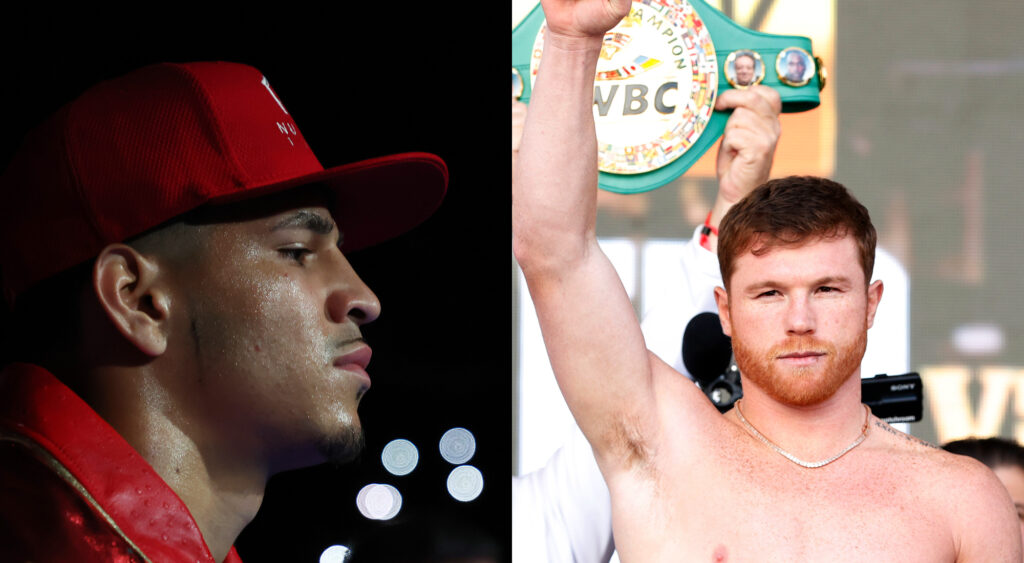 Edgar Berlanga and Canelo Alvarez almost come to blows